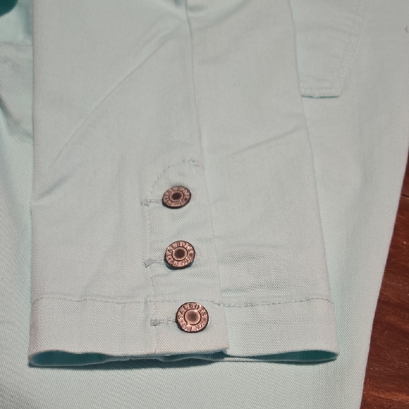 Talbots Simply Flattering Aqua/Mint Cropped Jeans #918 - Picture 5 of 9